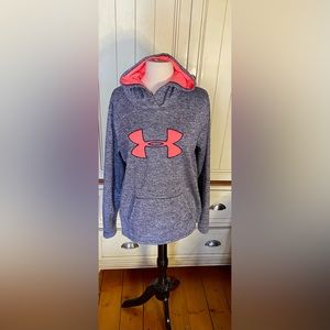 Under Armour Women's Gray and Pink Hoodie